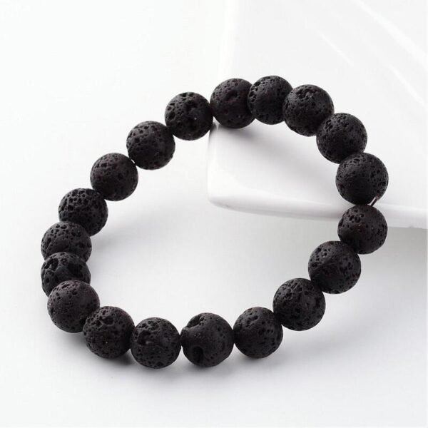 Pulsera de roca de lava unisex