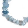 pulsera de piedras naturales, detalle de chips de aguamarina